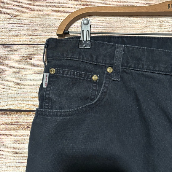 Carhartt Black Loose Fit Cargo Pants 38x34 - Picture 5 of 14